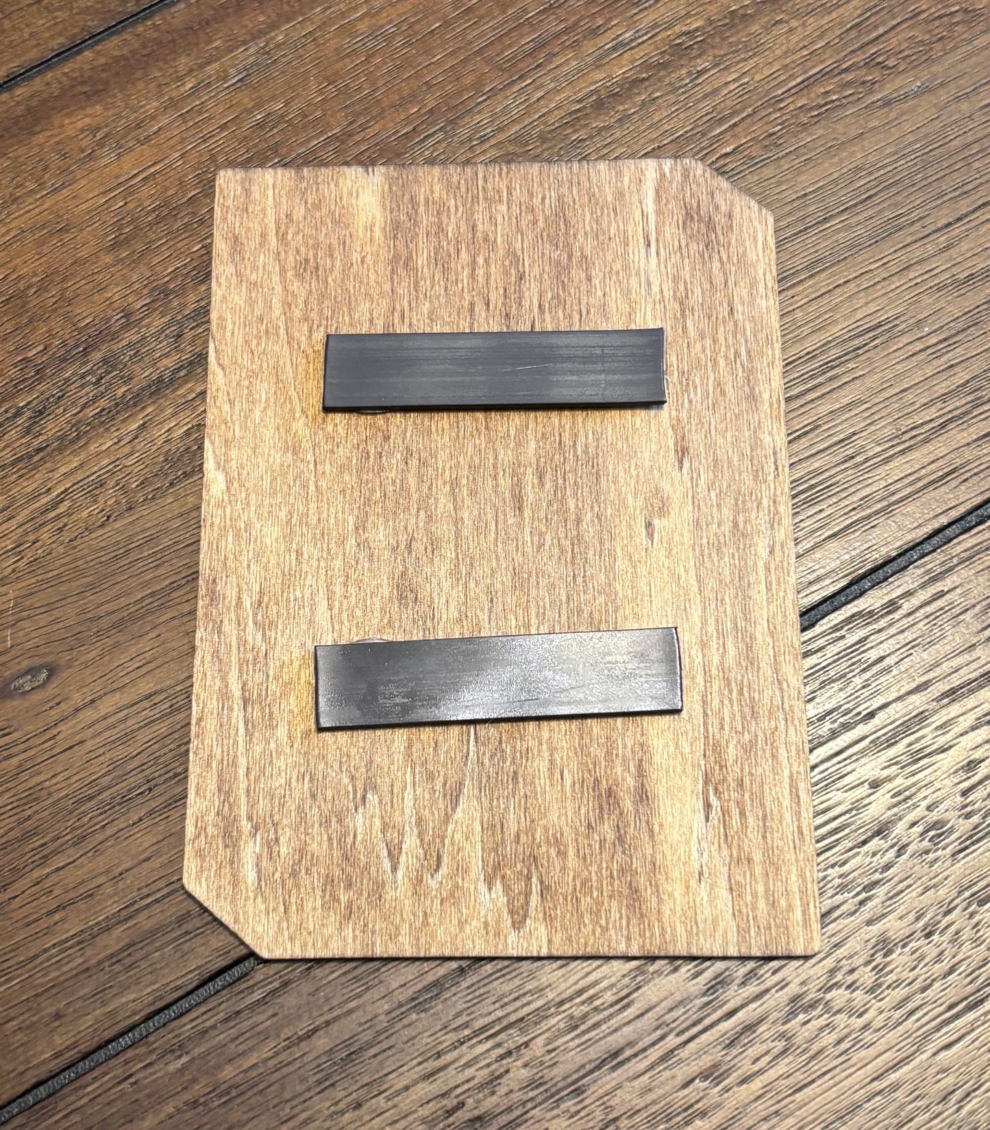 Stained basswood fridge magnet of Starla's demo tape from the Simpsons