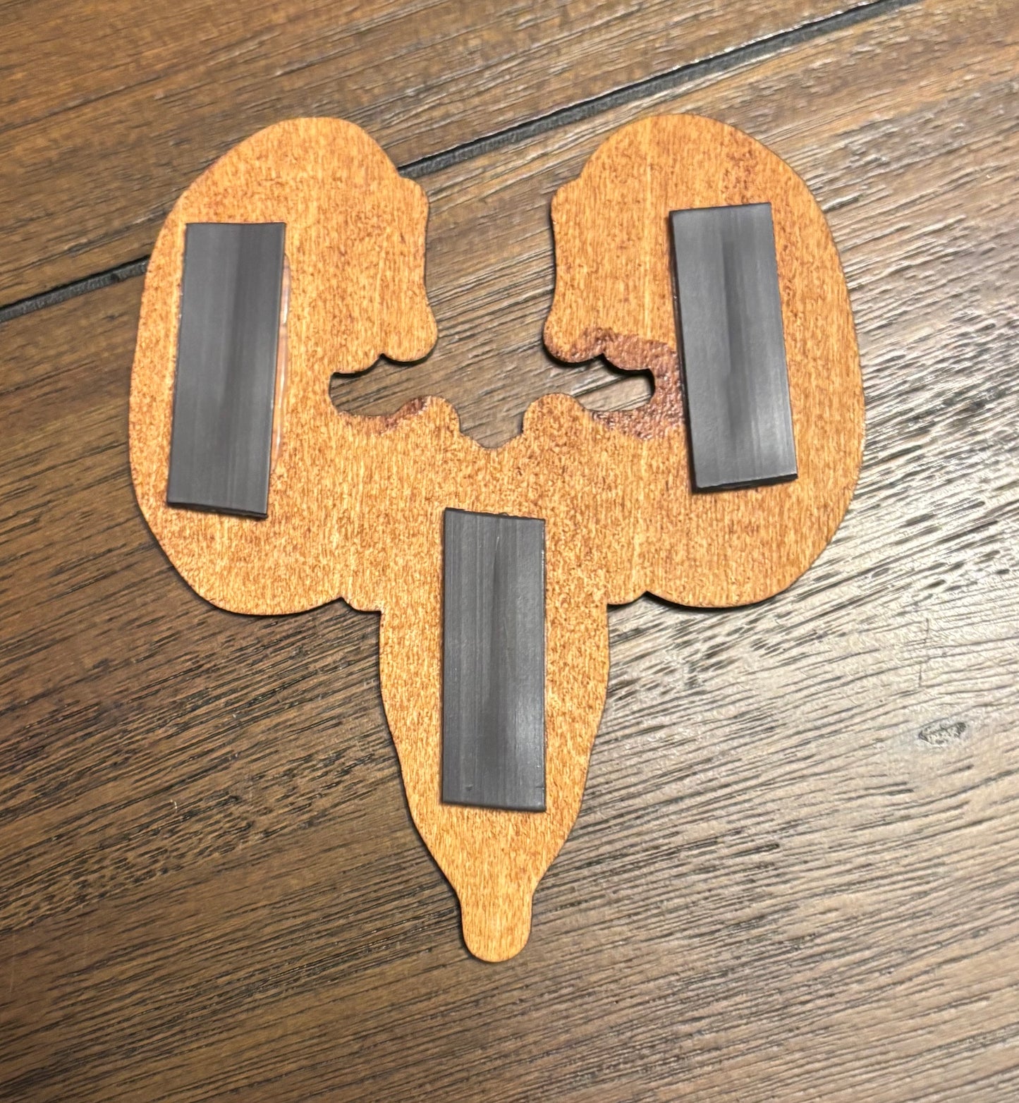Stained basswood fridge magnet of the House Greyjoy sigil from Game of Thrones