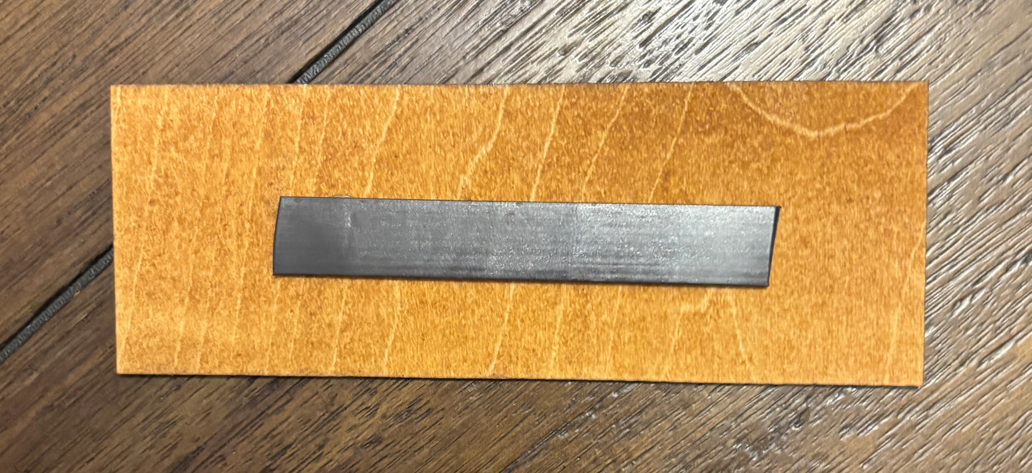 Stained basswood fridge magnet of the Dahl logo from the Borderlands video games