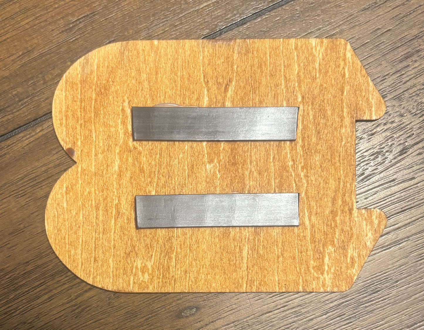 Stained basswood fridge magnet of the Cincinnati Bengals football team logo