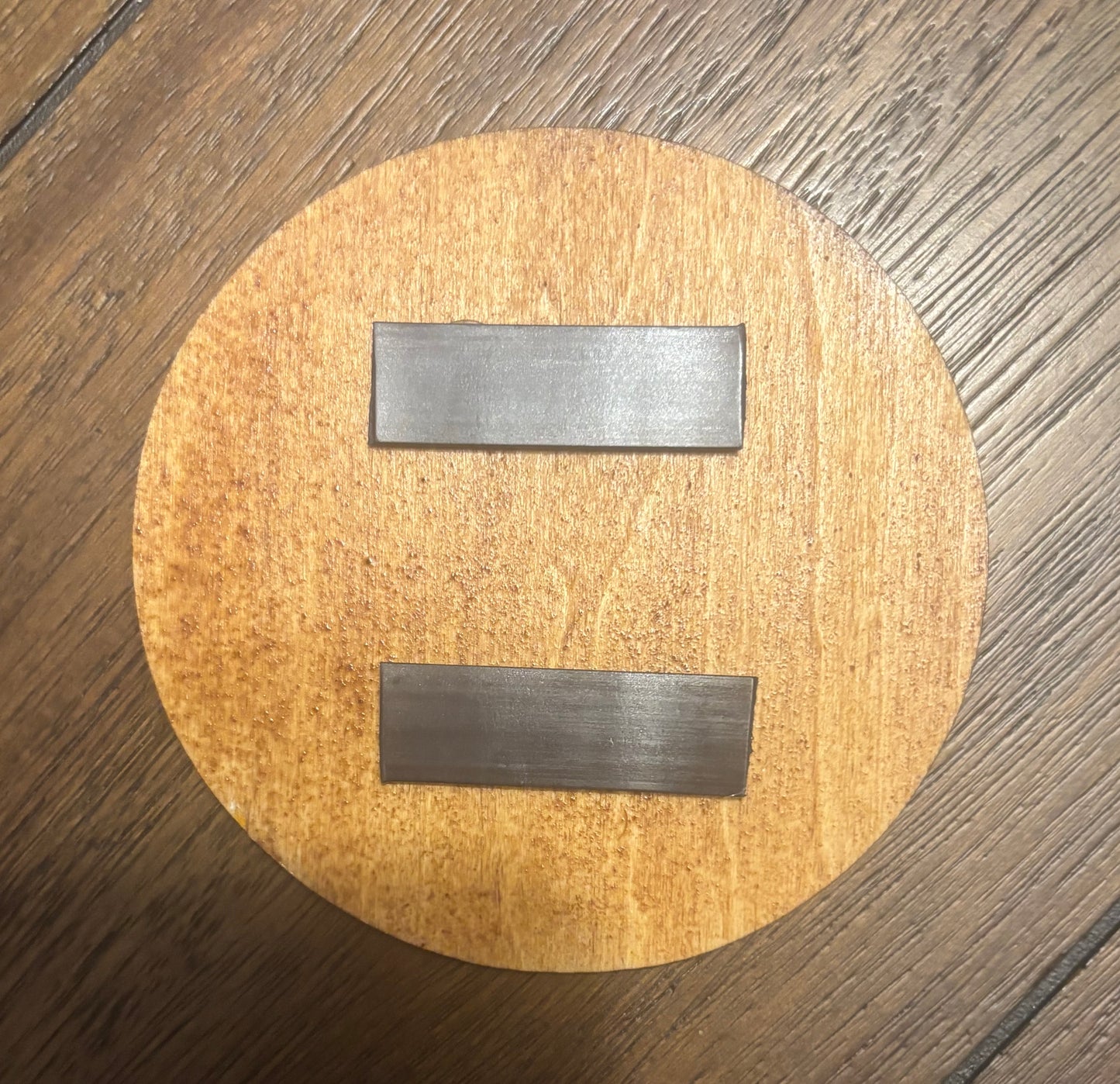 Stained basswood fridge magnet of Homer in the bushes from the Simpsons