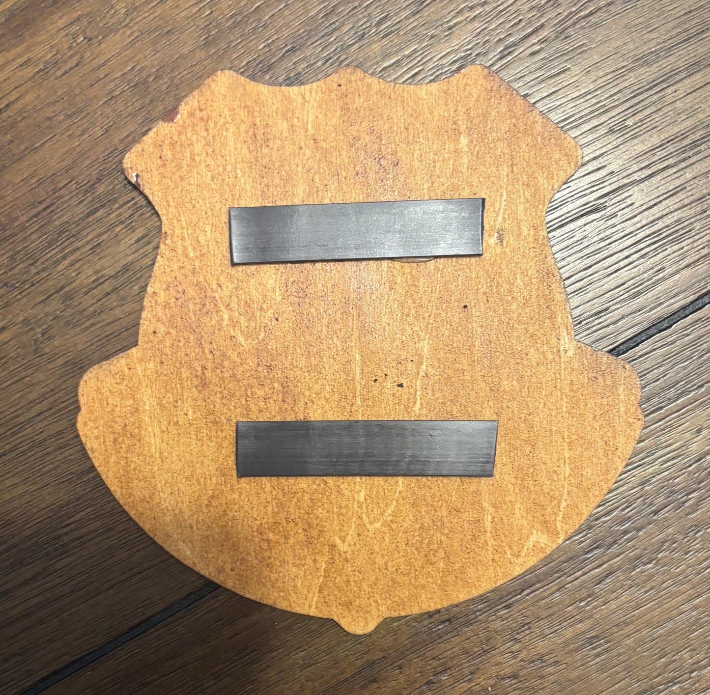 Stained basswood fridge magnet of the Everton FC soccer team logo