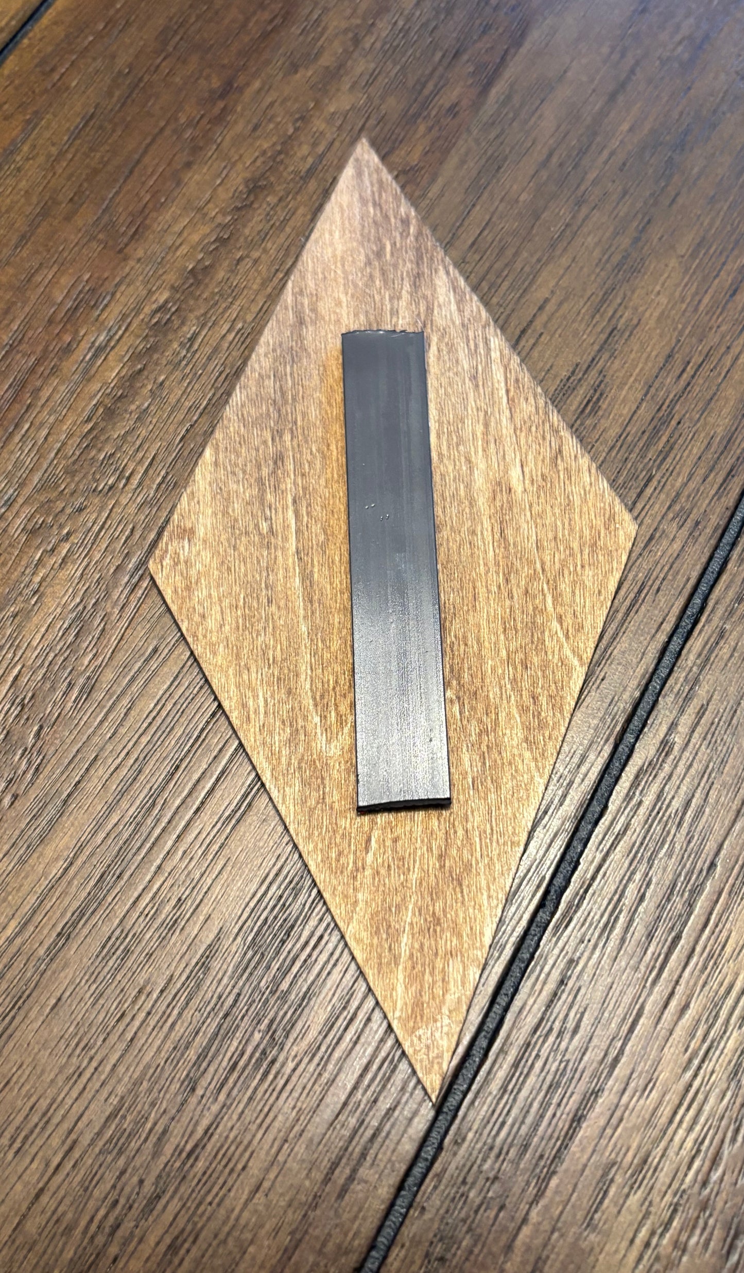 Stained basswood fridge magnet of the Skyrim icon from the Skyrim video game
