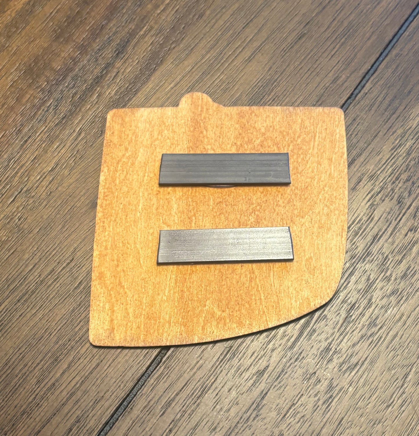 Stained basswood fridge magnet of the Mr Stinky drawing from the Simpsons