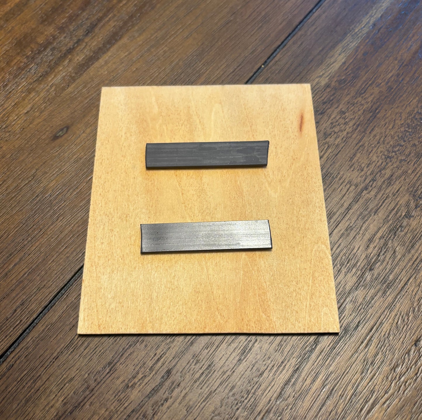 Stained basswood fridge magnet of the Meanwhile Hands from Twin Peaks