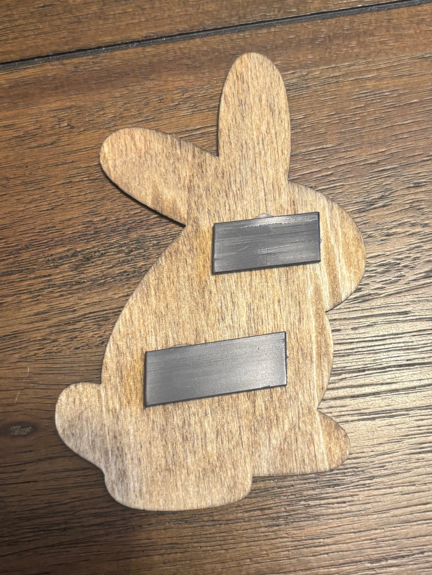 Stained basswood fridge magnet of Little Jimbo's bunny shirt from the Simpsons
