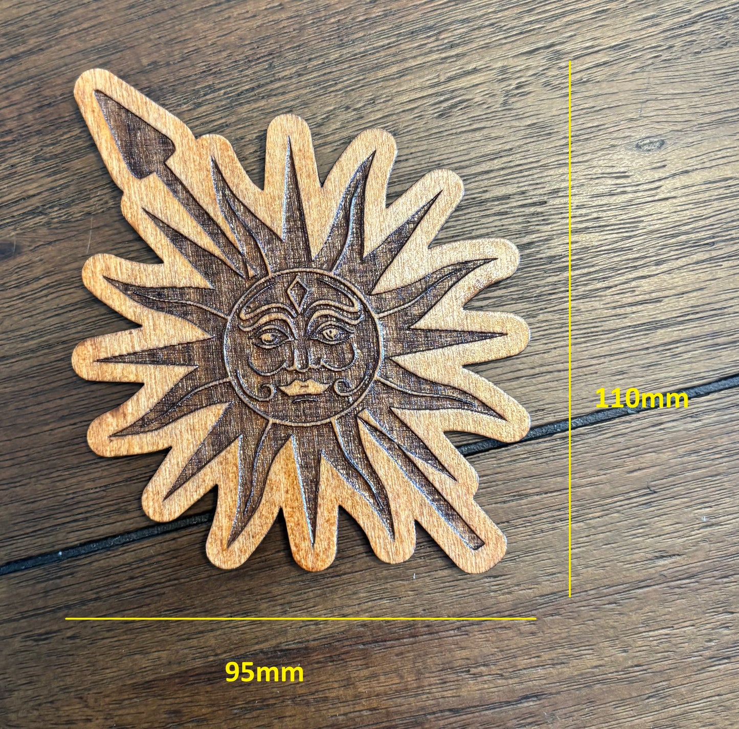 Stained basswood fridge magnet of the House Martell sigil from Game of Thrones
