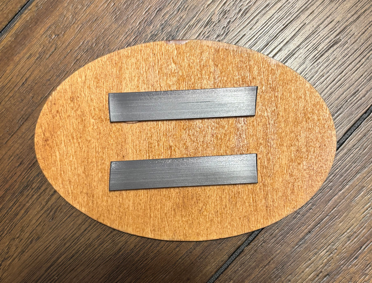 Stained basswood fridge magnet of the Green Bay Packers football team logo