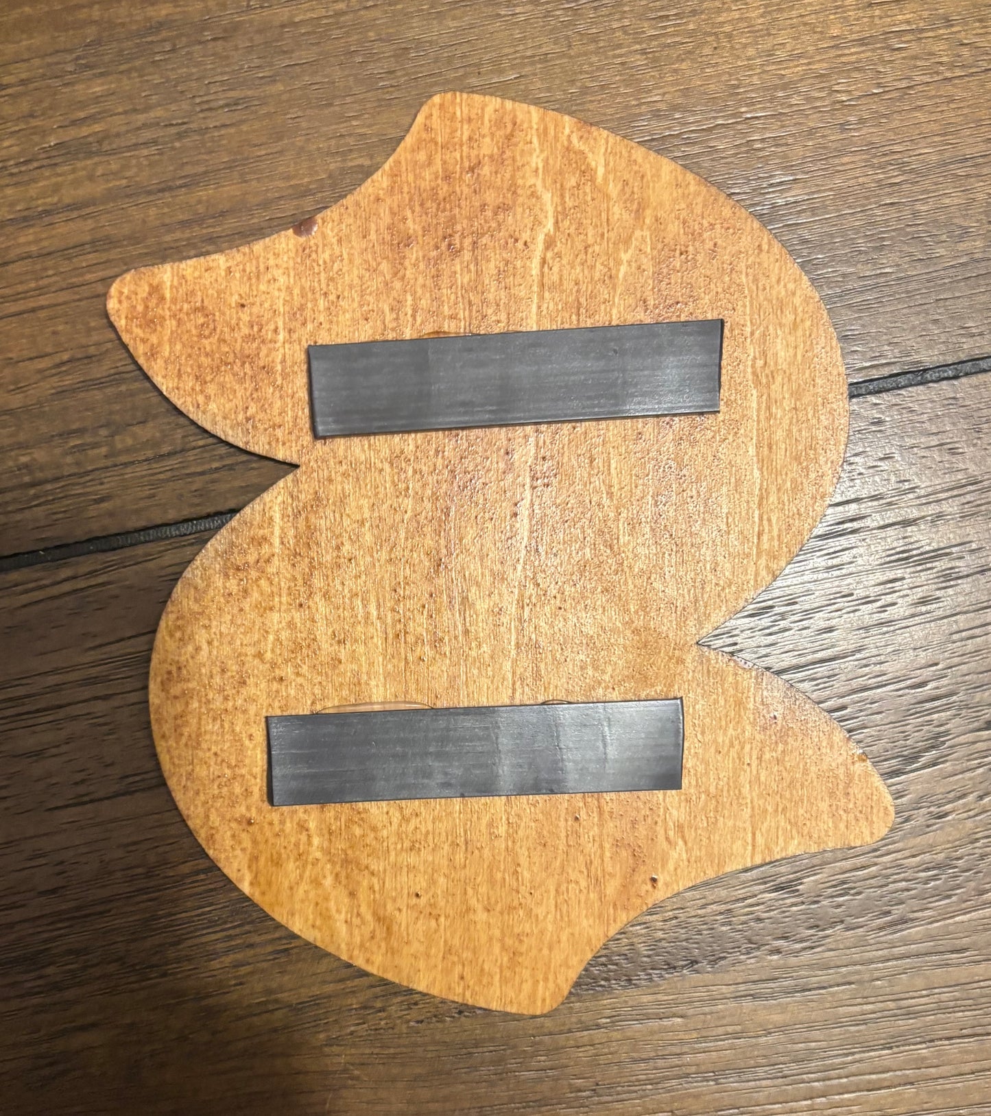 Stained basswood fridge magnet of the Seattle Kraken hockey team logo