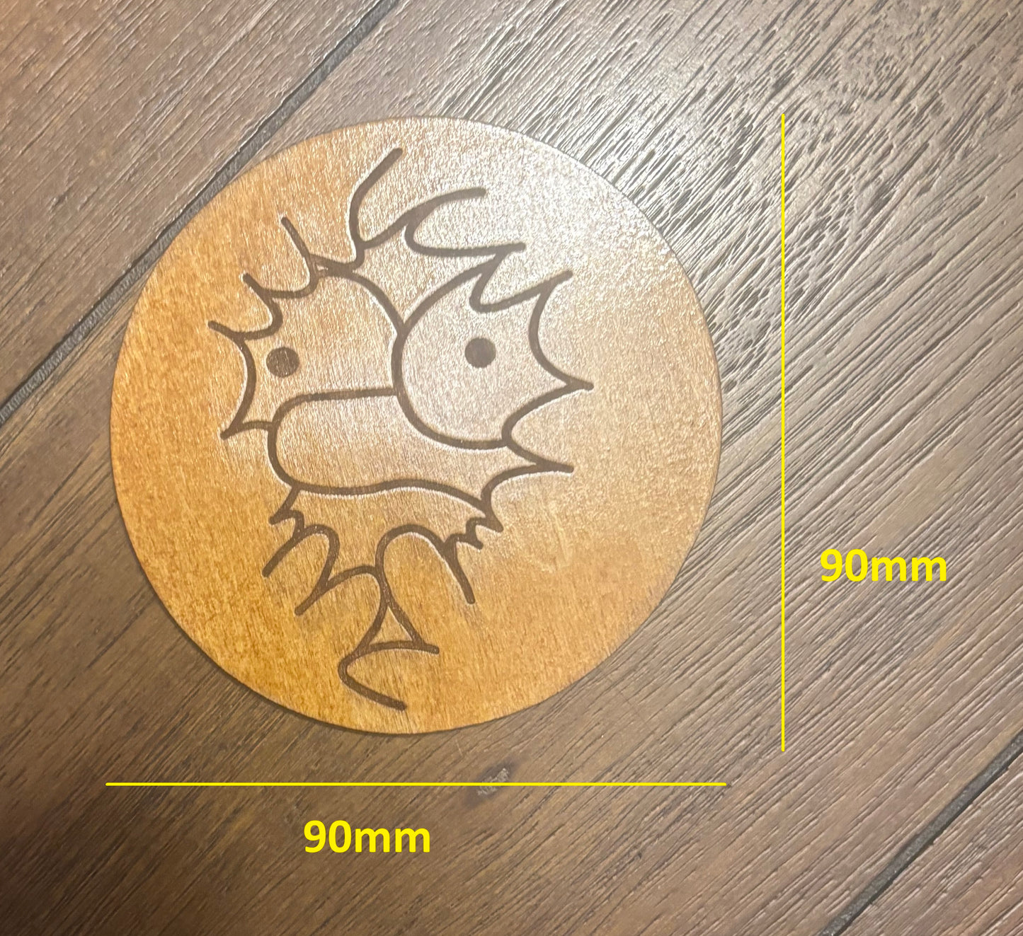 Stained basswood fridge magnet of Homer in the bushes from the Simpsons